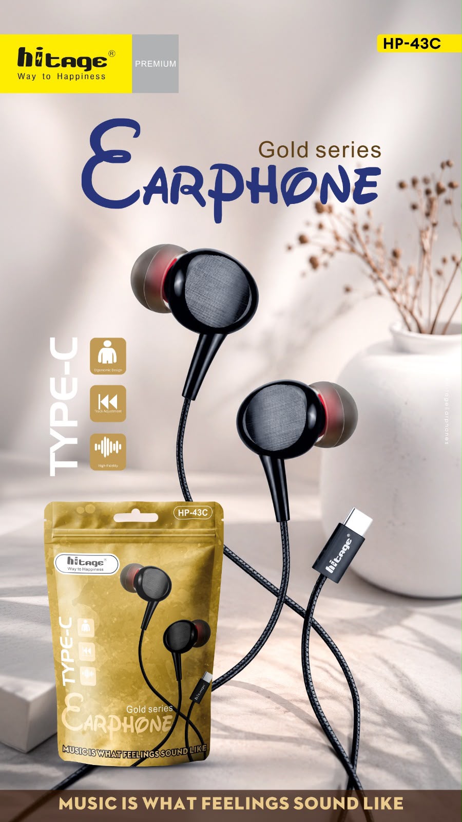 Type c head phone